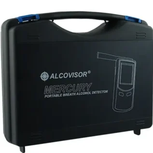 Alcovisor Mercury Alcohol Breathalyser - in the case