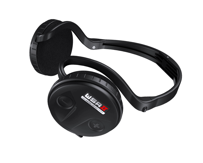 The XP WSA 2 heaphones sideview | The new wireless headphones for the XP DEUS 2 Fast Multi-Frequency Metal Detector