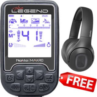 Nokta Legend Metal Detector STD Pack with FREE Nokta Bluetooth Headphones