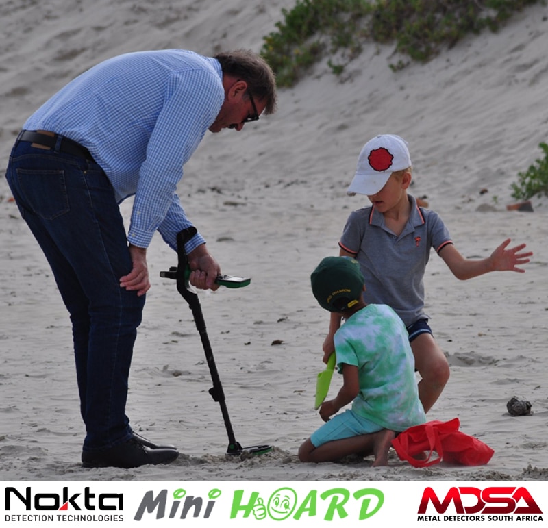 Fathers and sons enjoying Metal Detecting together