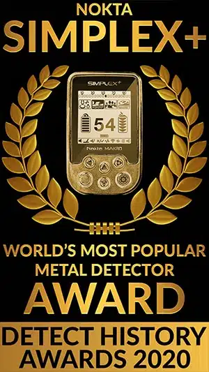 Nokta Simplex+ Worlds Top Selling Metal Detector Award