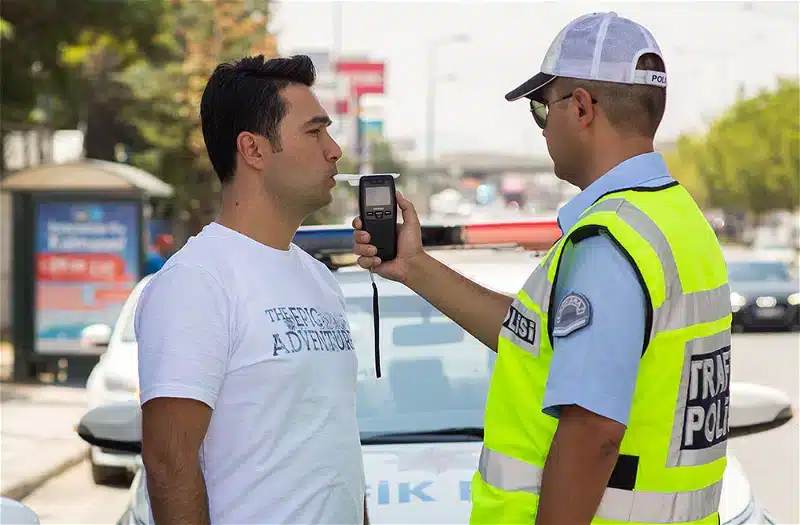 Armas NAM-19E Alcohol Breathalyser Being Used By Traffic Police