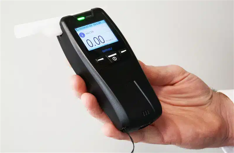 Armas NAM-19S Alcohol Breathalyser Display with Alcohol Level Results