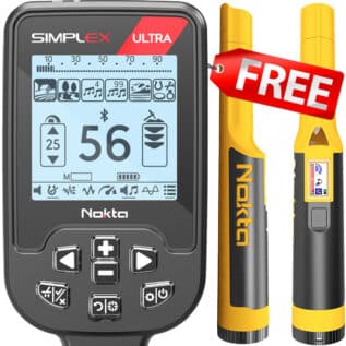 Nokta Simplex ULTRA Metal Detector with AccuPoint Pinpointer Bundle