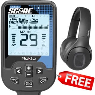 Nokta Double Score SMF Metal Detector with FREE BT Wireless Headphones
