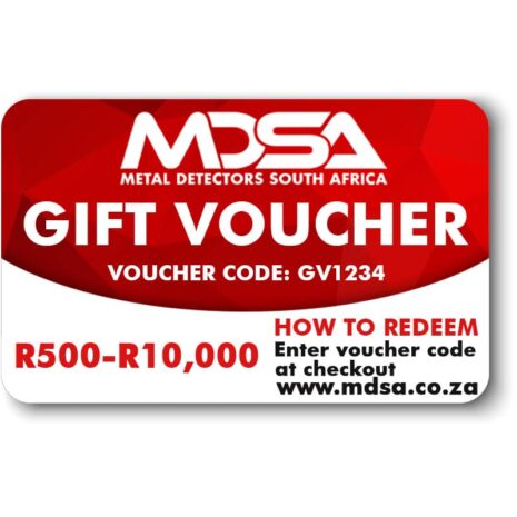 MDSA Gift Voucher for Metal Detectors South Africa Online Shop